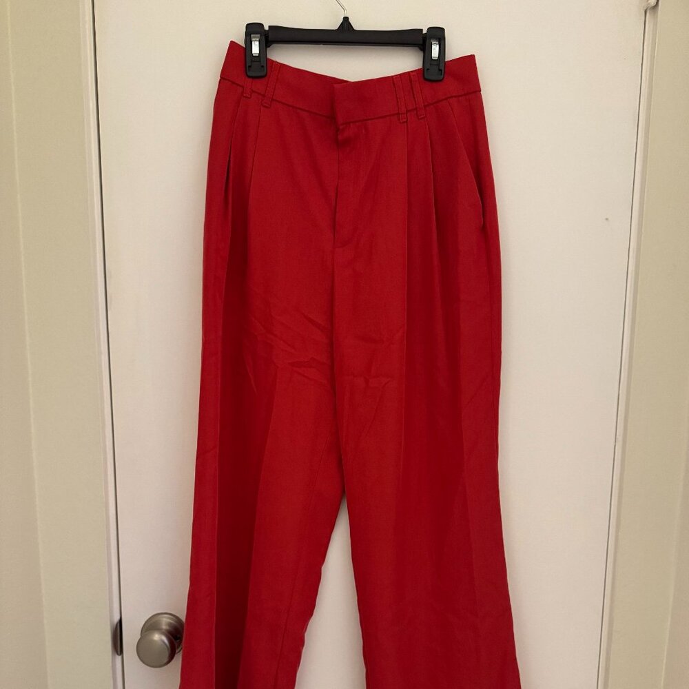 Zara Red Trousers